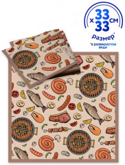 Салфетки бумажные «Ешь шашлык» - Фото 2