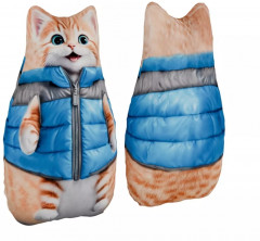 Игрушка-антистресс «Кот в голубой курточке» - Фото 1