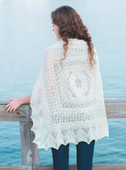 Ажурные шали, шарфы и пуловеры с винтажными мотивами. Спицы - Фото 6