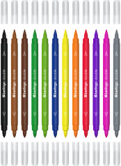 Набор фломастеров двусторонних «Double» - Фото 1