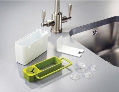 Органайзер для раковины, бело-зеленый - Фото 2