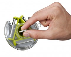 Овощечистка трёхсторонняя «Rotary Peeler», зеленая - Фото 3