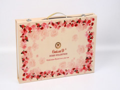 Комплект постельного белья (евро, сатин с вышивкой, 2 наволочки 70х70, 2 наволочки 50х70) - Фото 1