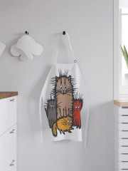 Фартук кухонный «Озорные коты» - Фото 1