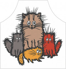 Фартук кухонный «Озорные коты» - Фото 2