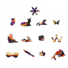 Пазл деревянный «Цветочная бабочка M» - Фото 4