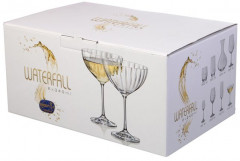 Набор бокалов для шампанского «Waterfall» (340 мл, 6 шт) - Фото 1