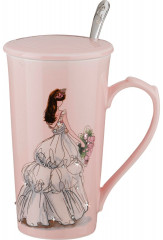 Кружка заварочная с ложкой «Барышня» (400 мл) - Фото 1