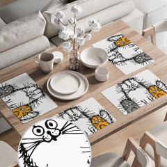 Комплект салфеток «Мохнатые коты» - Фото 3