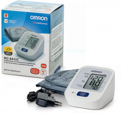 Тонометр автоматический OMRON M2 Basic с адаптером (22-32 см) - Фото 3