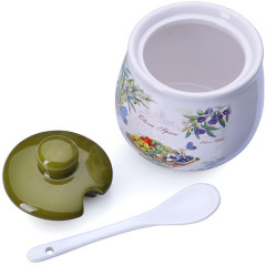 Сахарница с ложкой и крышкой (380 мл) - Фото 1