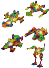 Конструктор светящийся 6 в 1 «Шагающий луноход» - Фото 2