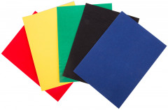 Бумага бархатная «Из жизни ежиков» (5 цветов) - Фото 1