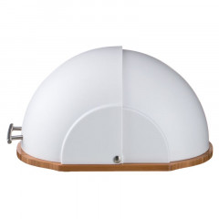 Хлебница деревянная с пластиковой крышкой (36×26×20 см) - Фото 2