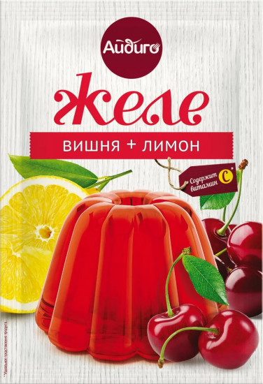 Желе «Вишня и лимон»