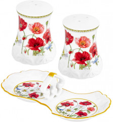 Набор для специй на подставке «Маки» - Фото 2