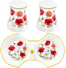 Набор для специй на подставке «Маки» - Фото 3