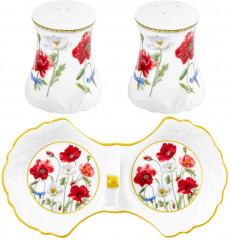 Набор для специй на подставке «Маки» - Фото 4