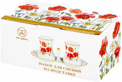 Набор для специй на подставке «Маки» - Фото 7