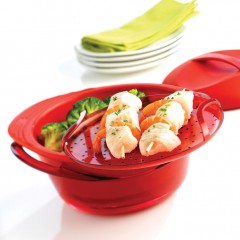 Пароварка (3,2 л), красная - Фото 1