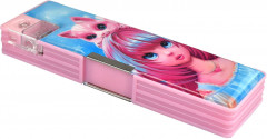 Пенал школьный «Розовая девочка» - Фото 4