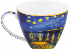Чашка с блюдцем «Звездная ночь над Роной» - Фото 6