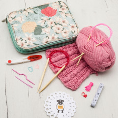 Набор принадлежностей вязальных с бамбуковыми спицами - Фото 1