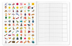 Тетрадь для записи иностранных слов (с наклейками) - Фото 2