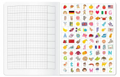 Тетрадь для записи иностранных слов (с наклейками) - Фото 3