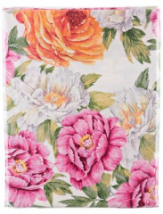 Пододеяльник «Пионы» (1,5 спальный, сатин, 150×215 см) - Фото 1
