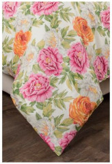 Пододеяльник «Пионы» (1,5 спальный, сатин, 150×215 см) - Фото 2