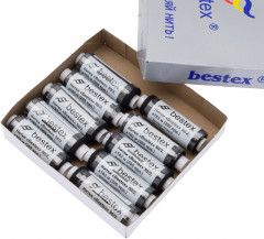 Набор ниток швейных №50/2, цвет черный - Фото 2