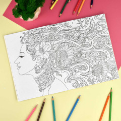 Антистресс-раскраска «Прически» - Фото 3
