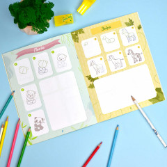 Книжка-раскраска «Учусь рисовать животных» - Фото 2