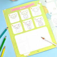 Книжка-раскраска «Учусь рисовать животных» - Фото 3