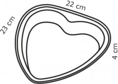 Форма в виде сердца (22×23 см) - Фото 1