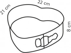 Форма в виде сердца раскладная «Delicia» - Фото 1