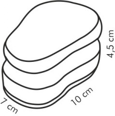 Губки кухонные для деликатных поверхностей (3 шт.) - Фото 2
