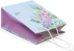 Пакет подарочный «Бабочка рядом с букетом» - Фото 2