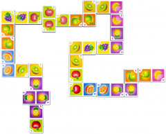 Домино детское «Сочные фрукты» - Фото 1