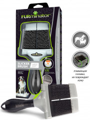 Пуходёрка для собак и кошек с мягкими щетинками - Фото 1