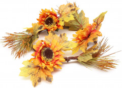 Венок из искусственных цветов - Фото 2