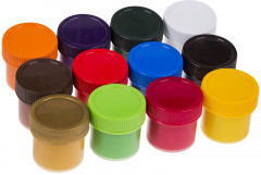 Гуашь (12 цветов, 35 мл) - Фото 1