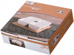 Менажница на подставке (17×17×5 см) - Фото 1