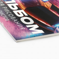 Альбом для рисования «Неоновая машина» - Фото 2