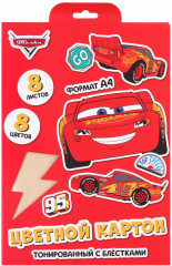 Картон цветной с блёстками «Тачки» - Фото 4