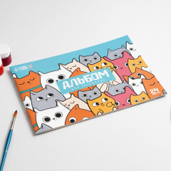 Альбом для рисования «Котики» - Фото 2