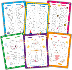 Игра развивающая «Пиши, стирай двумя руками» набор №1 - Фото 1