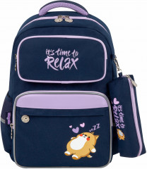 Рюкзак школьный с пеналом «Bored cat» - Фото 11