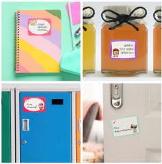 Набор бумажных наклеек для маркировки школьных принадлежностей «Милые зверушки» - Фото 4